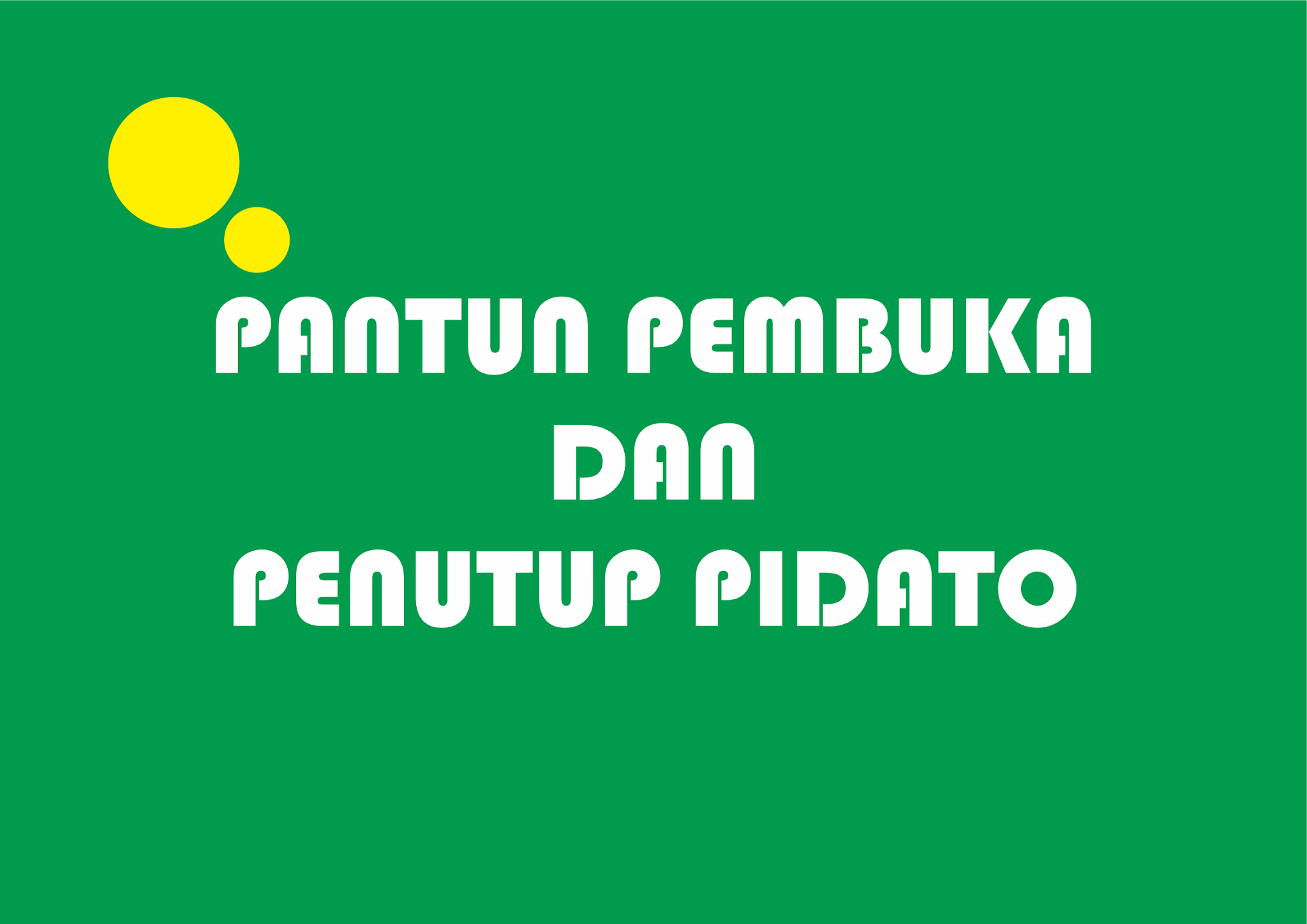 Penutup Pidato