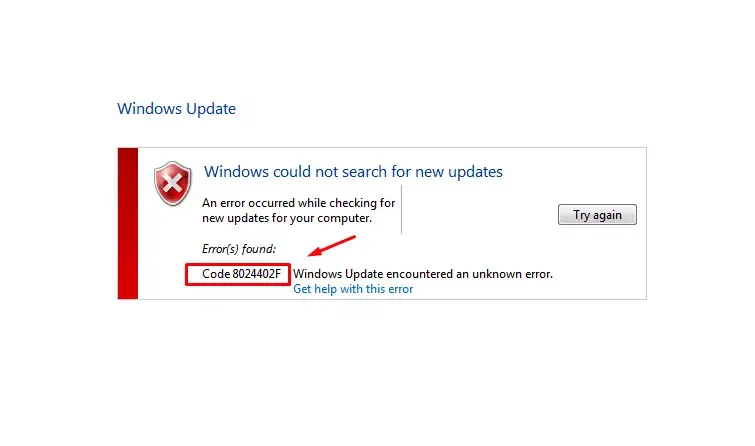 cara mengatasi error code 8024402F