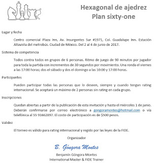 I.M. Benjamín Góngora Montes ¿Qué es Hexagonal de Ajedrez?