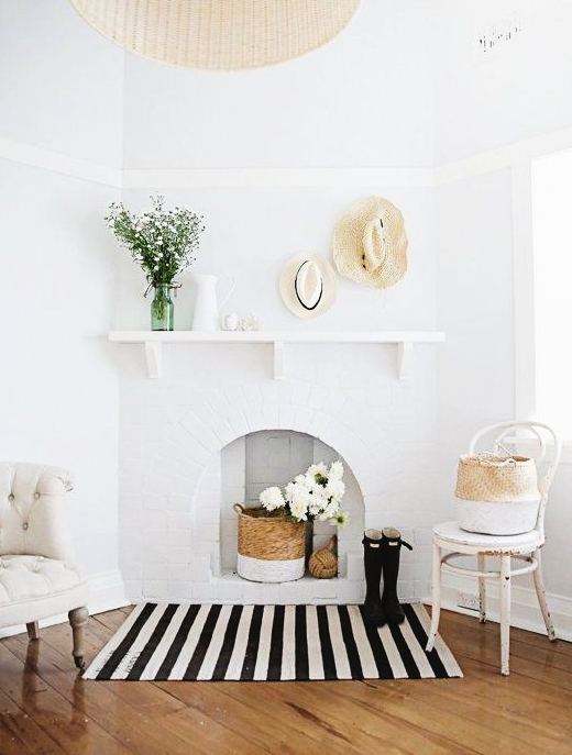 How to Decorate a NonFunctional NonWorking Fireplace with a Coastal Theme