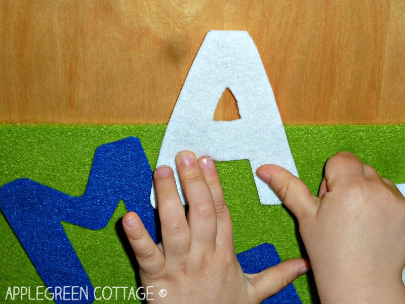 How to Make Felt Letters for Kids the simple way AppleGreen Cottage