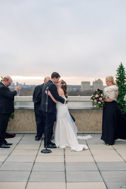 Amanda & George's Outdoor Winter Wedding at The Chase Park Plaza | St. Louis Wedding Photographer & Videographer