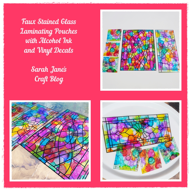 Plastic Wrap Stained Glass Craft from