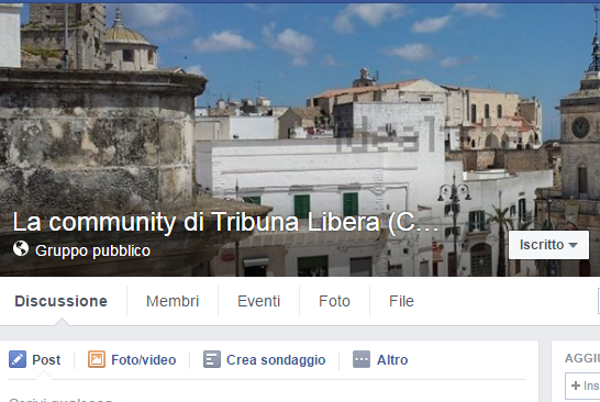 La NUOVA Community Facebook di Tribuna Libera
