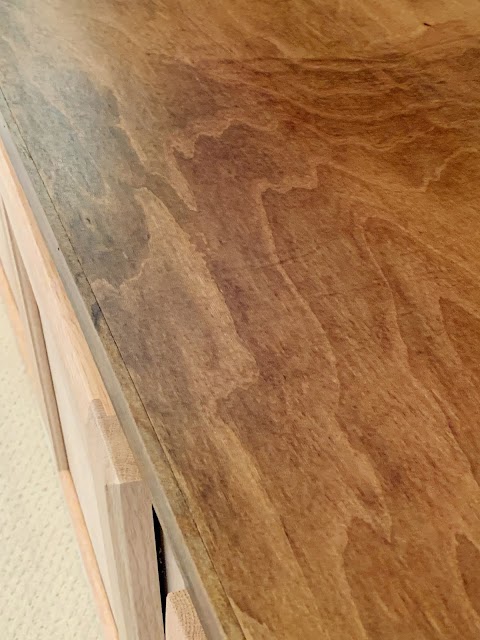 provincial stain on birch plywood