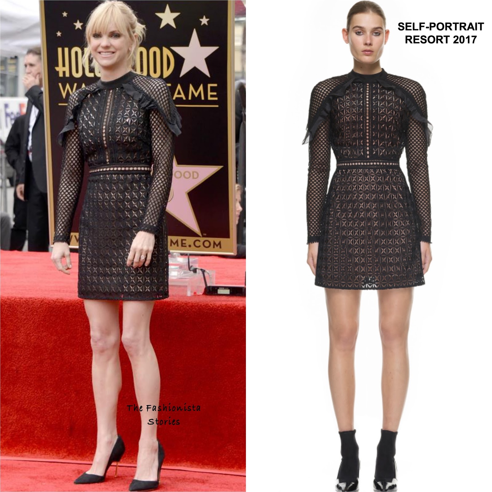 Anna Faris In Self Portrait At Ryan Reynolds Hollywood Walk Of Fame