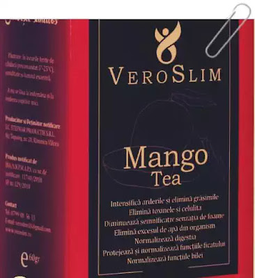 Veroslim, Ceai de Slabit cu Aroma de Mango, 60g - Farmacia D