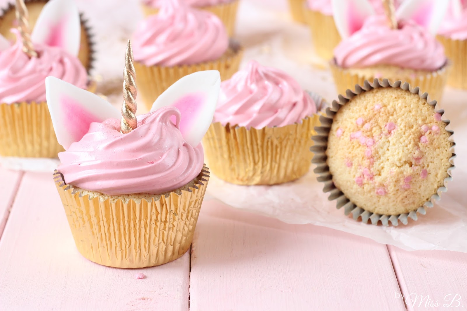 So süß: Einhorn-Cupcakes mit Marshmallow-Creme