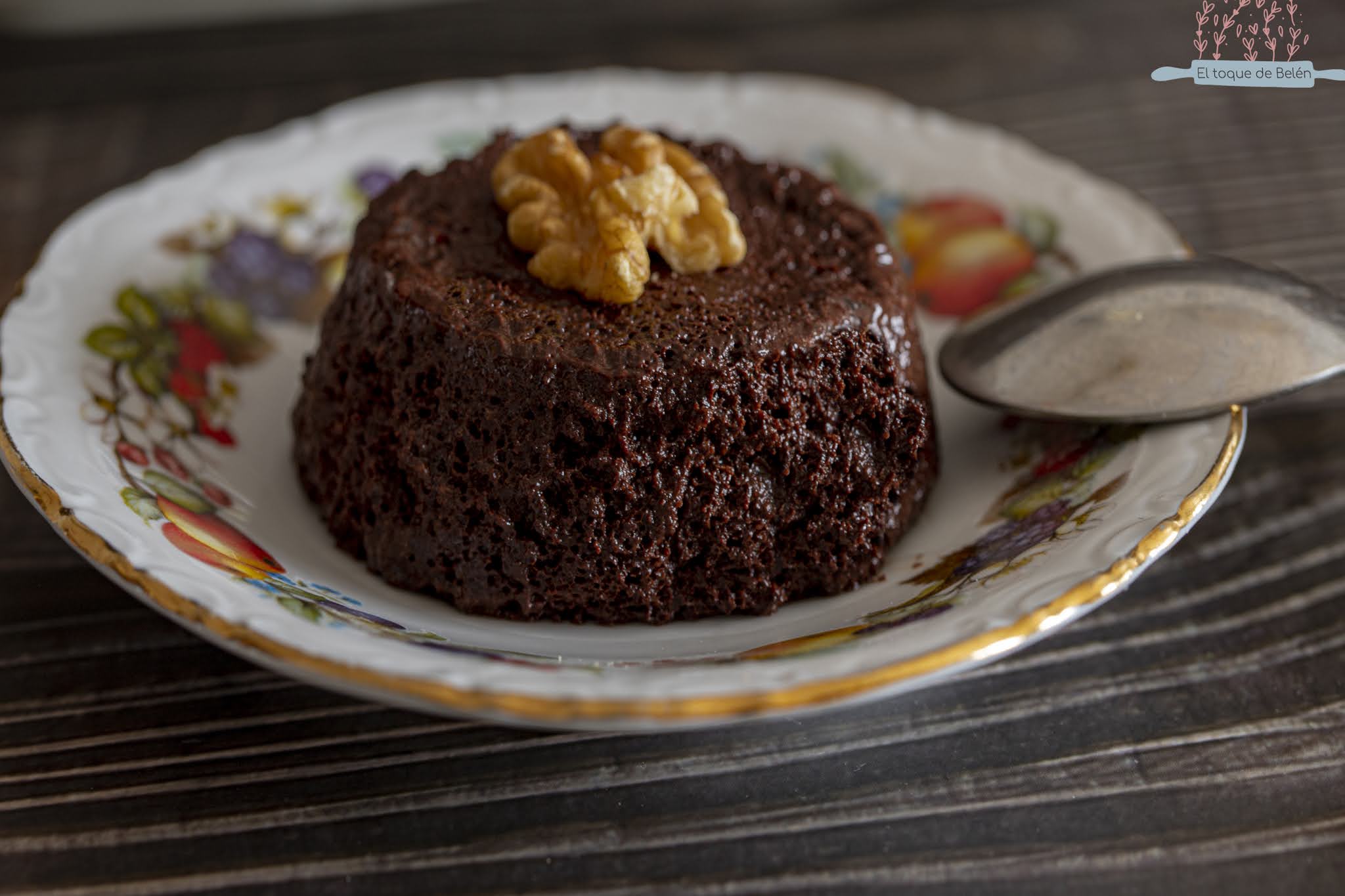 BROWNIE SIN GLUTEN, NI AZÚCAR, 2 MINUTOS AL MICROONDAS El toque de Belén