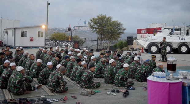 Sambut Ramadhan, Pasukan Garuda Indobatt Gelar Doa Bersama