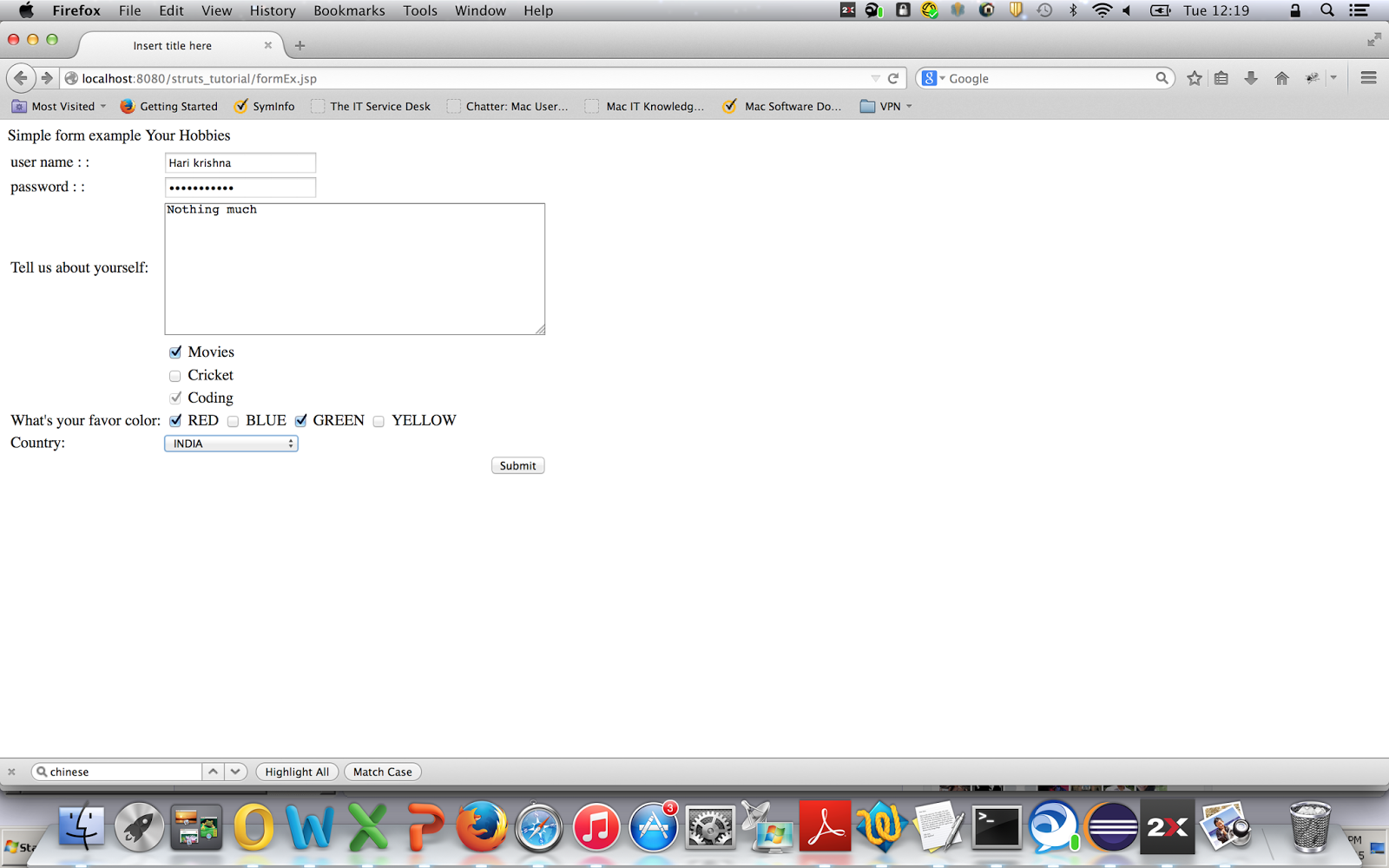 Programming for beginners Struts2 select tag example