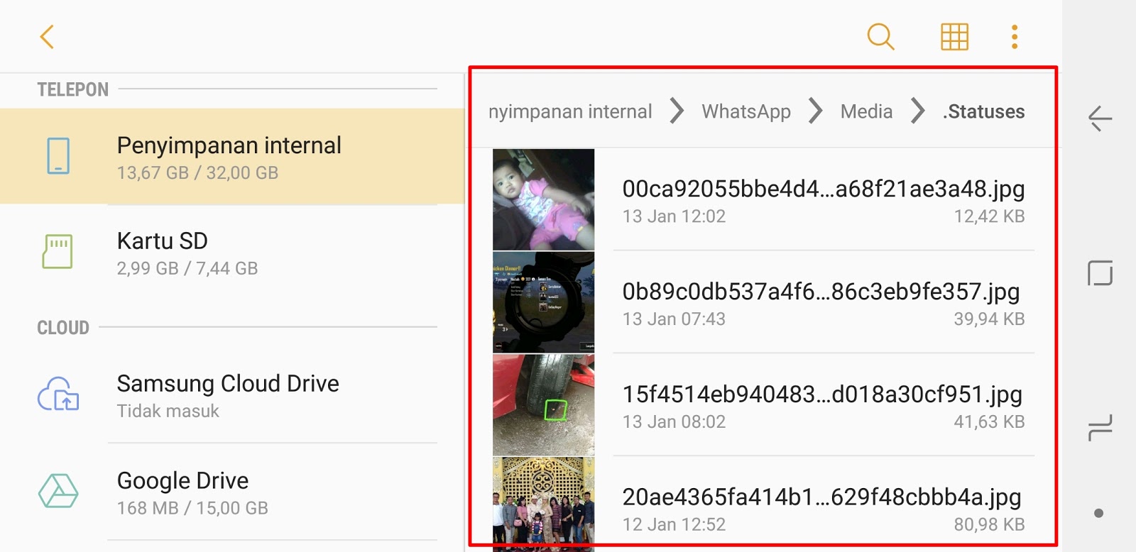 Cara Mengambil Video dan Foto Dari Status WhatsApp (WA) Teman Tanpa Aplikasi Tambahan - Kored ID