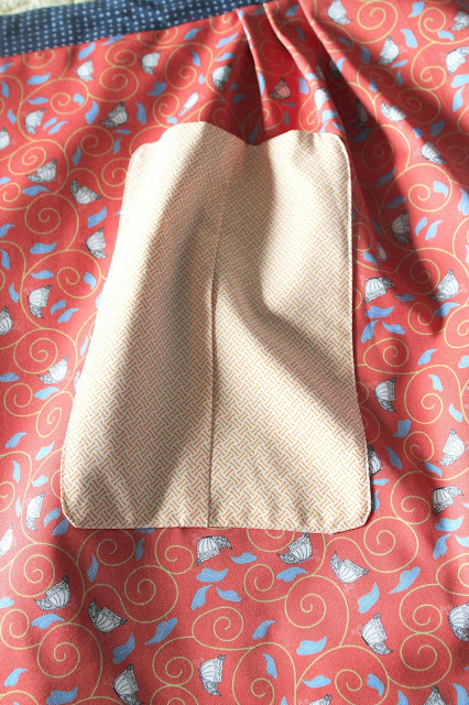 Custom apron made from My Fabric Designs heavy twill