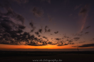 Sonnenuntergang Blaue Stunde Weserbergland Nikon