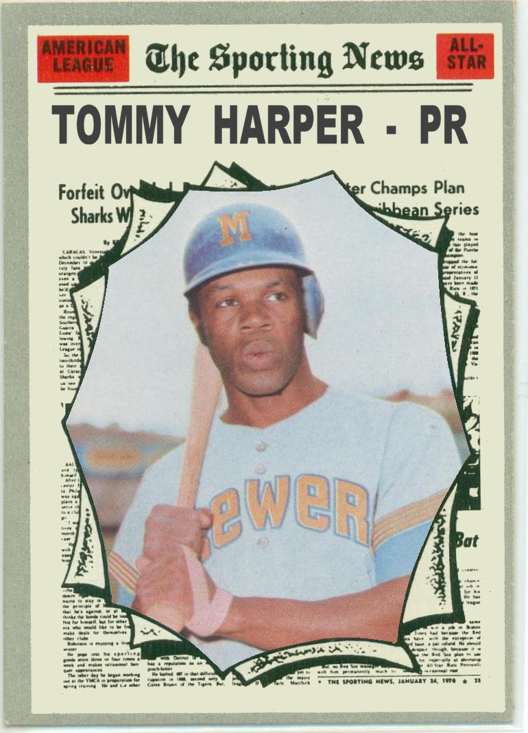 1969 Seattle Pilots, No. 21 Tommy Harper – Oldtime Baseball Game