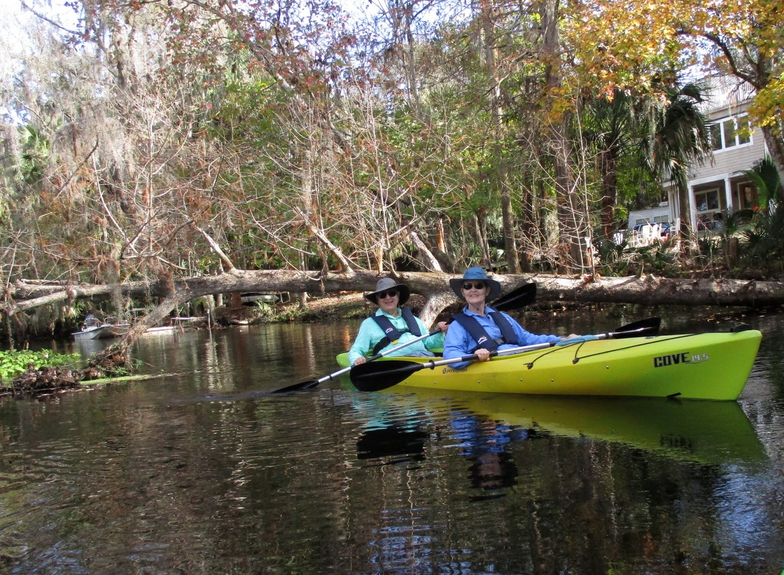 Central Florida Kayak Tours Celebrating Nancy's birthday kayaking on