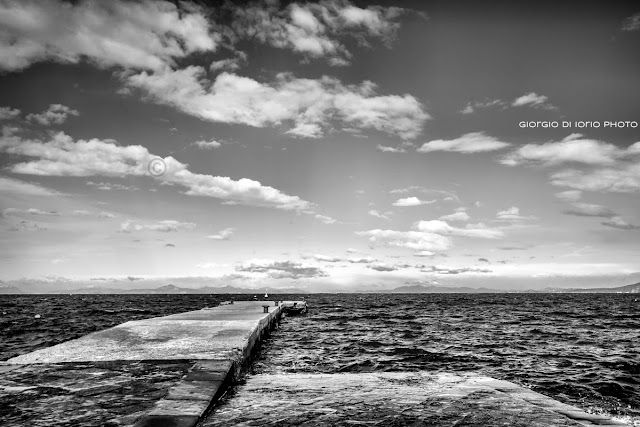 Ischia Ponte, Pontile, Paesaggio Ischitano, foto Ischia, Inverno a Ischia, Isschia in bianco e nero, 