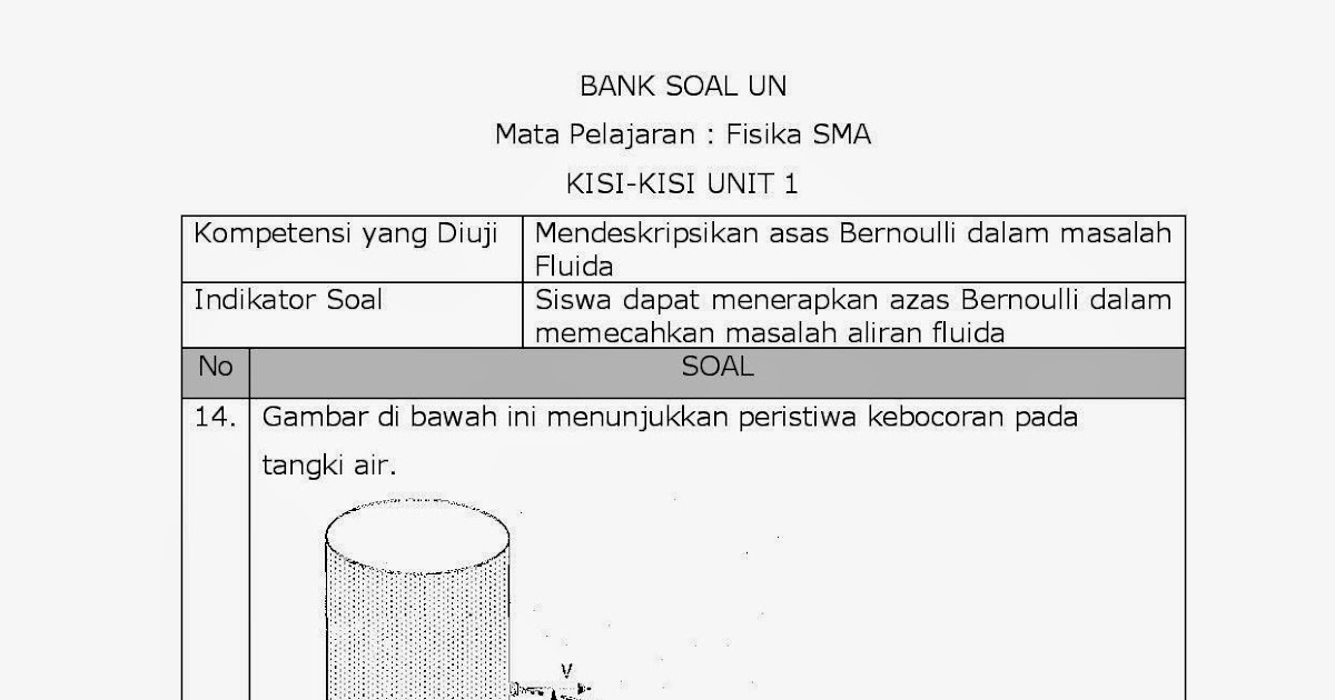 17+ Contoh Soal Un Asas Bernoulli Kumpulan Contoh Soal
