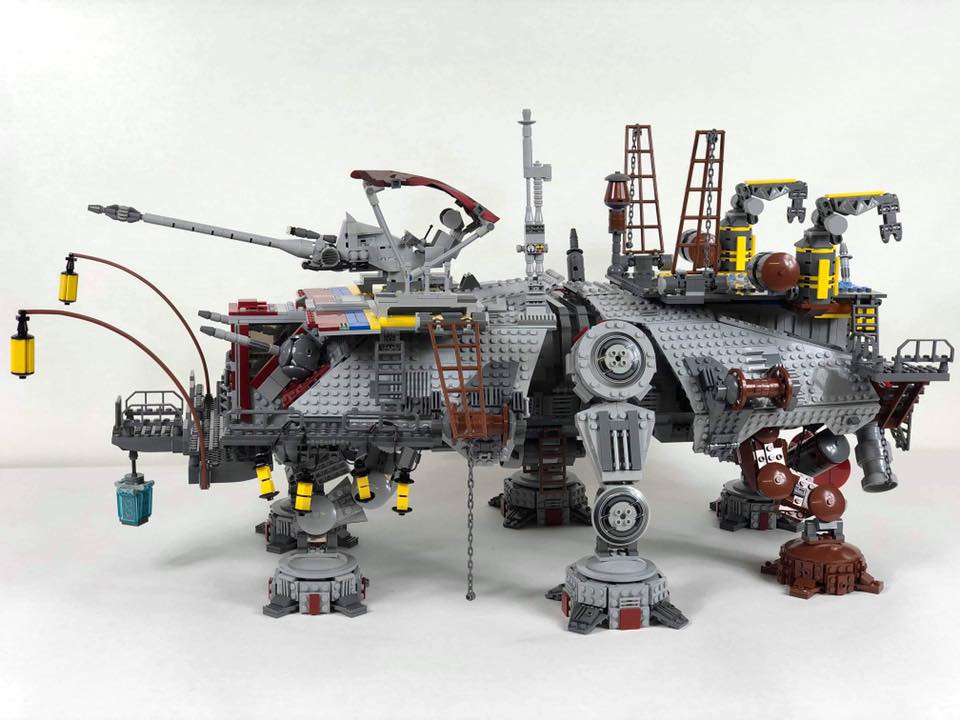 A custom version of a LEGO Star Wars behemoth!