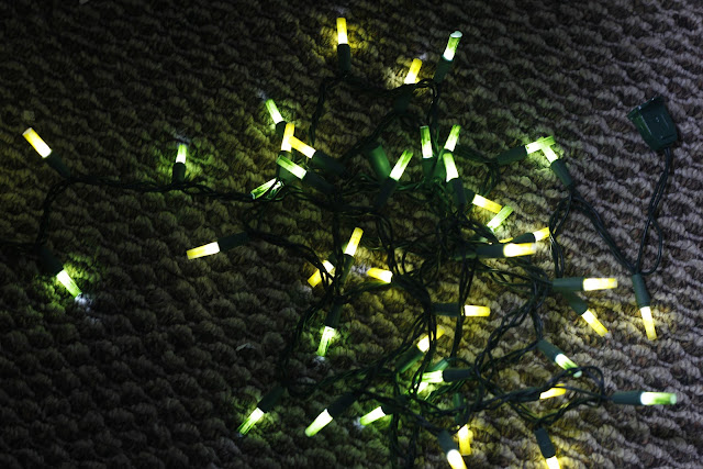 Memory Box at 27: How to turn "white" Christmas lights different color