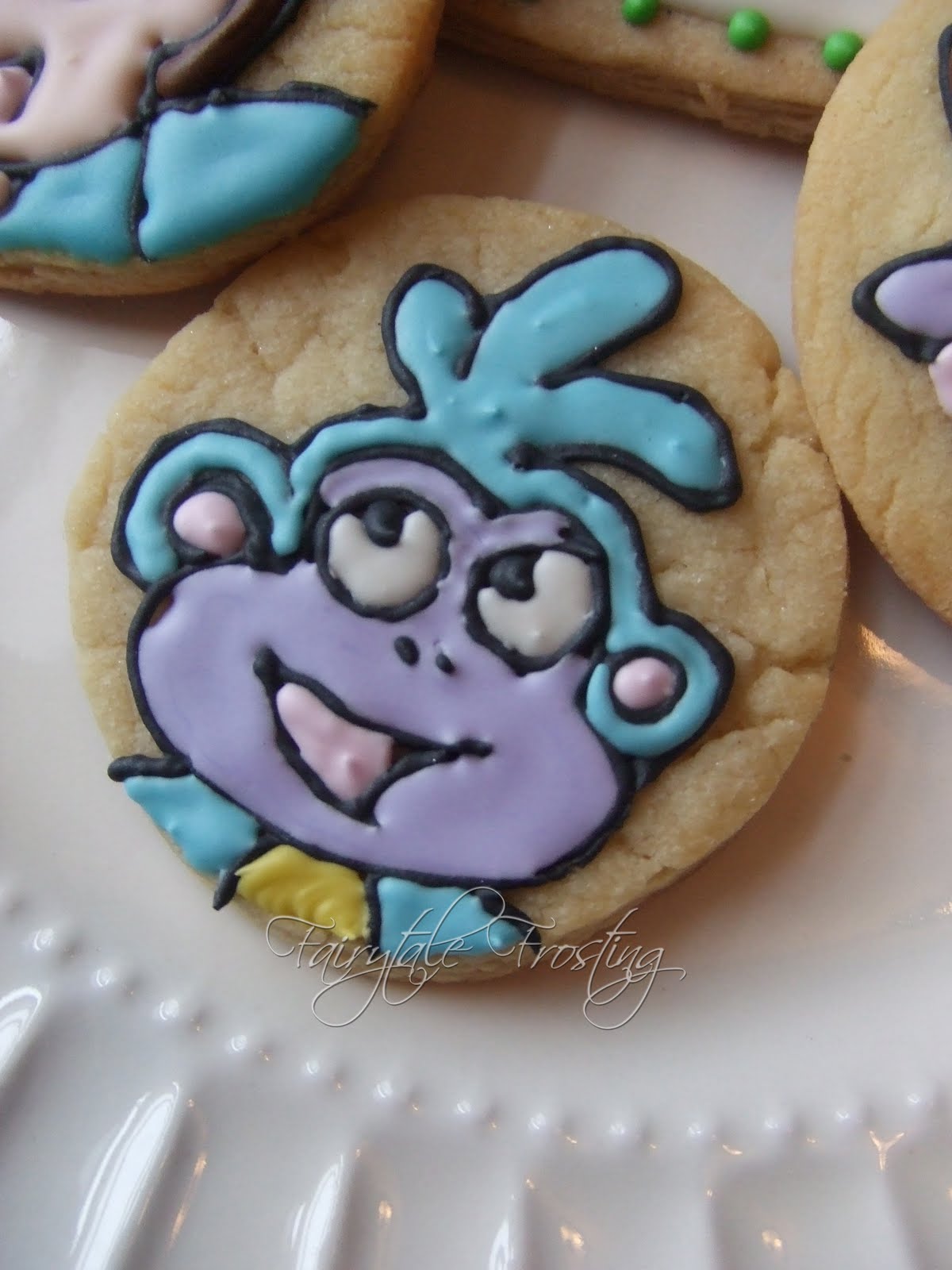 Fairytale Frosting Dora, Diego and Boots...Cookies!