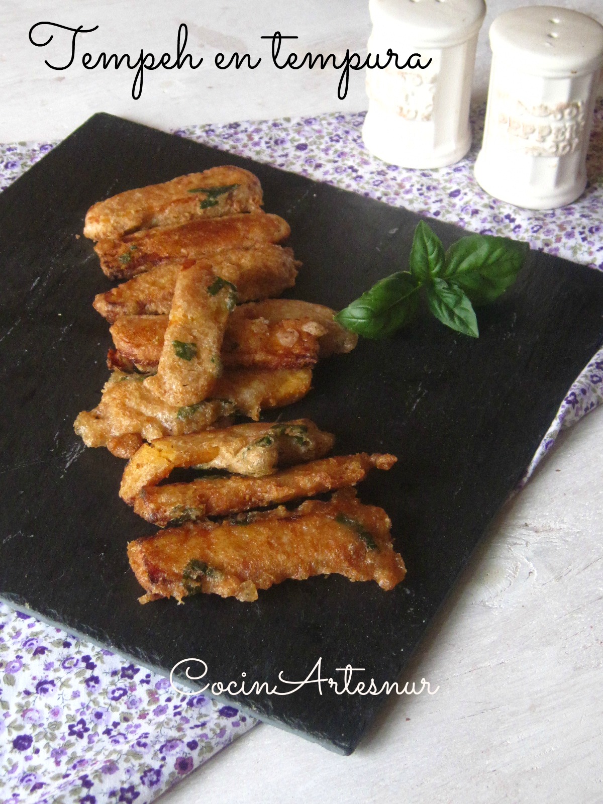 CocinArte Tempeh de garbanzos en tempura