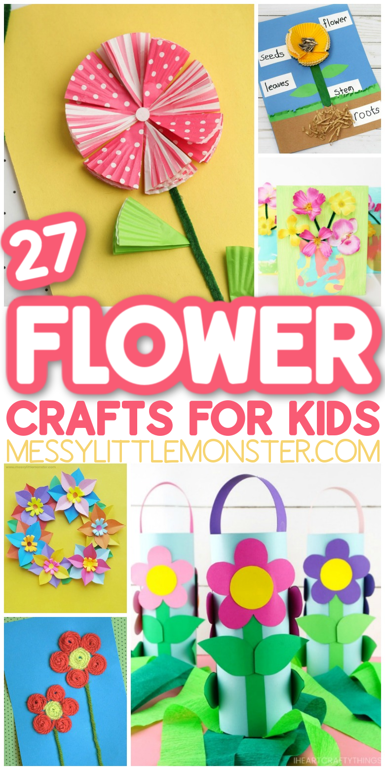 27 fun and easy flower crafts for kids
