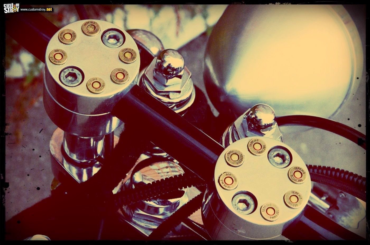 bullets in the jawa bobber front end