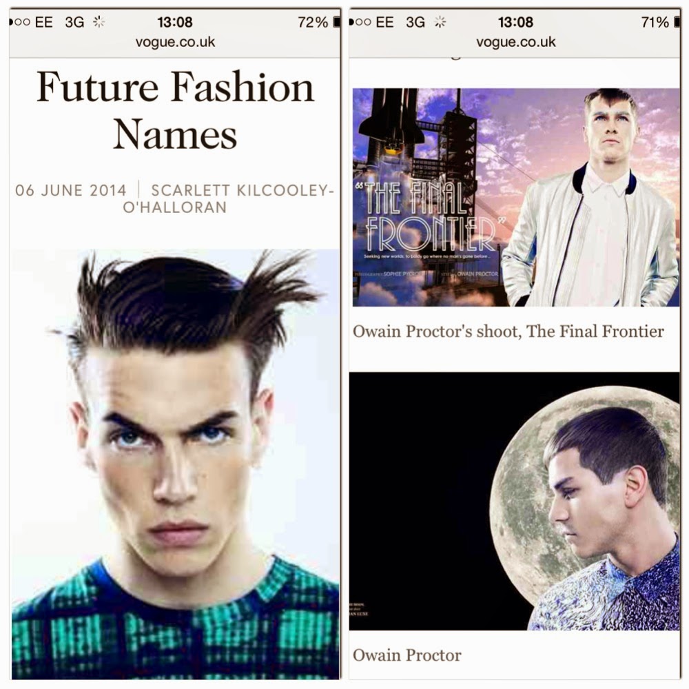 Named "Future Fashion Name" by Vogue.co.uk