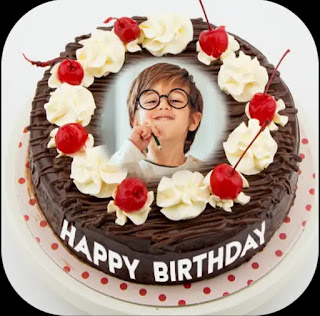 Birthday Photo Frame – Name Photo On Birthday Cake