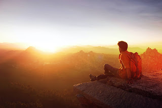 enjoying the sunrise