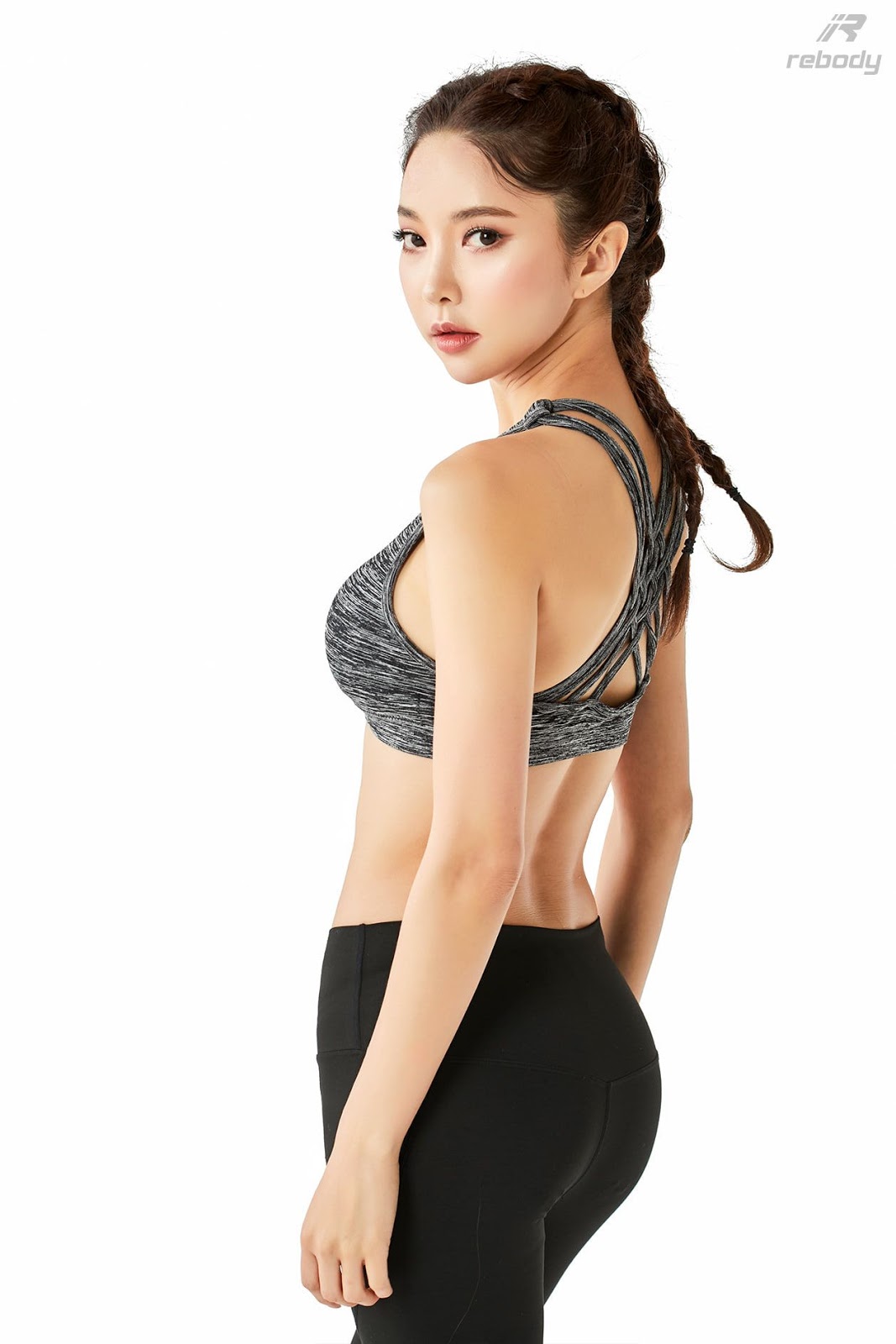 Park Soo Yeon - Sports Bra Fitness Set - Korean fashion model - Picture 8