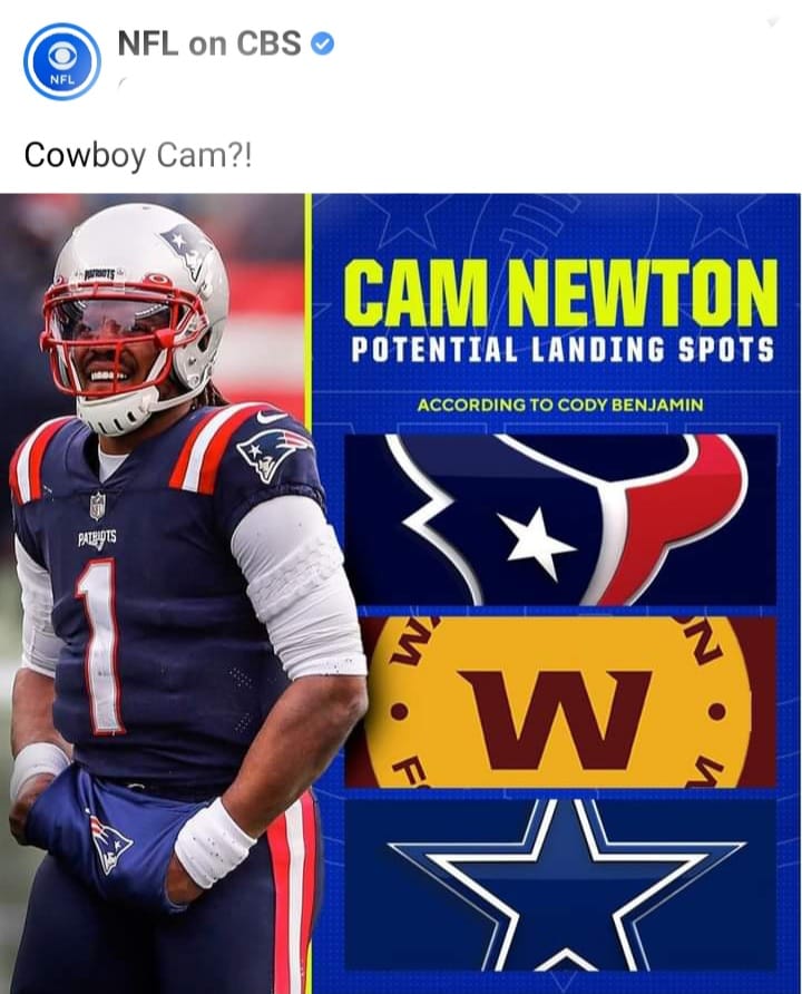 Cam Newton, Potential landing spots