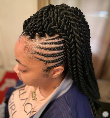Braided Mohawk Hairstyles with Weave