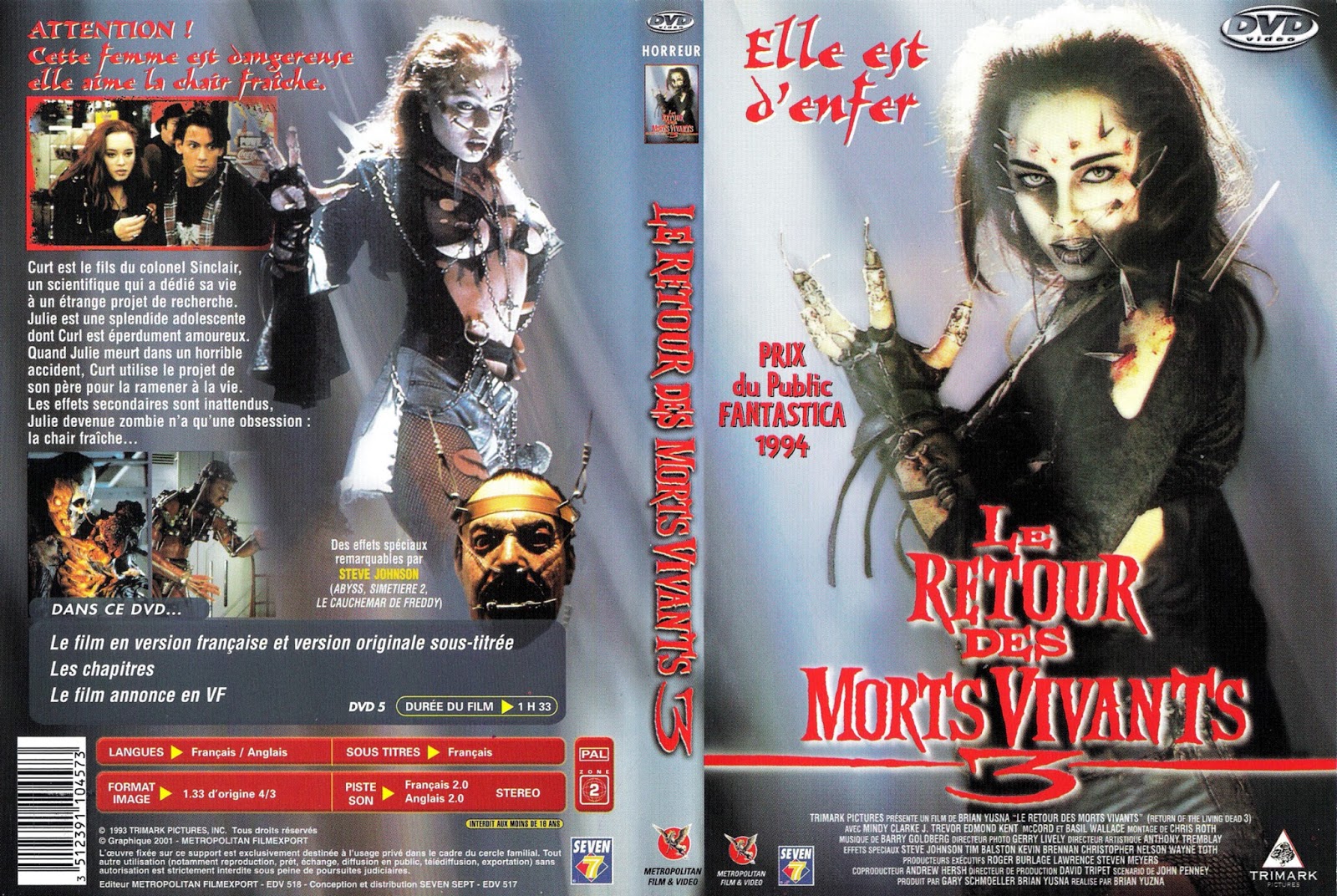 Le Retour Des Morts Vivants Film CONTREBANDE VHS: LE RETOUR DES MORTS-VIVANTS 3 (Unrated)