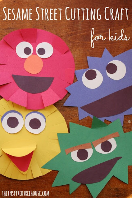caretas.barrio.sesamo scissor.skill.kids