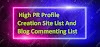 Top 259 + High PR Profile Creation Site List And Blog Commenting List Latest