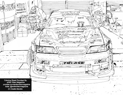 Drift Car Coloring Pages
