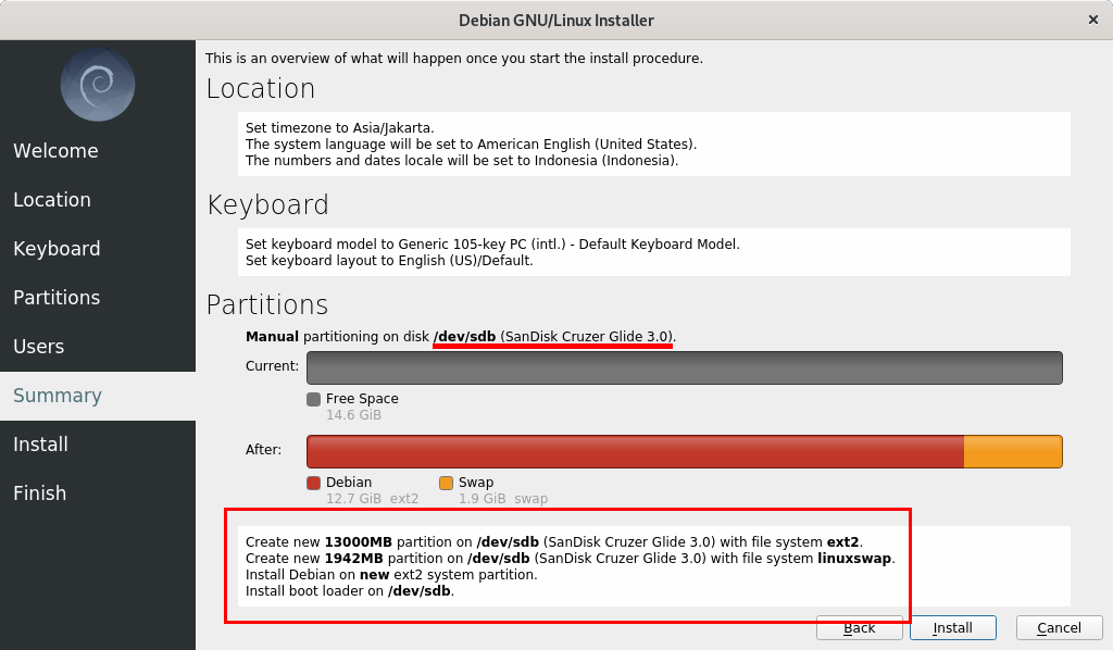 How To Install Debian 10 "Buster" GNOME on USB Flash Drive