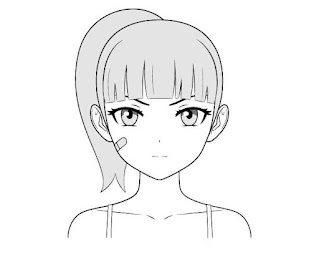 simple anime girl drawing