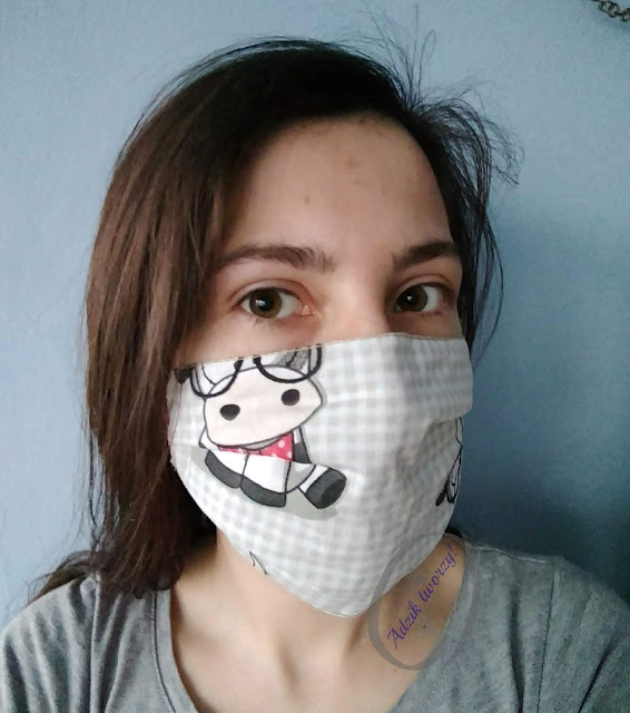 Adzik tworzy - maski ochronne DIY z czego szyć, jak nosić, jak prać
