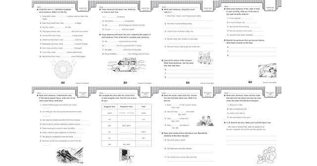 Grammar Worksheets: Irregular Verbs (PDF)