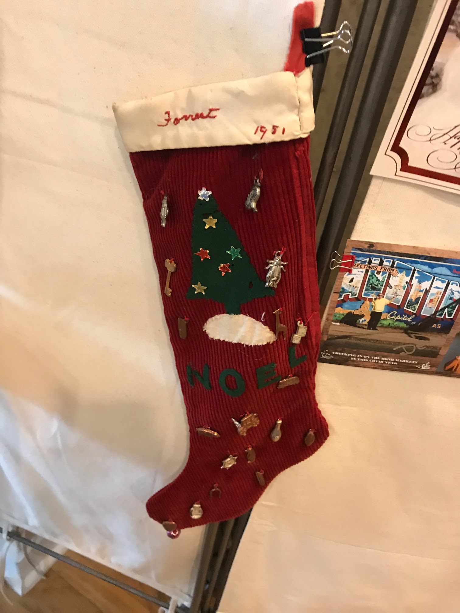 Austin, Texas Daily Photo Stocking is hung, with care