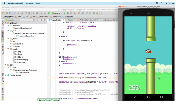 Belajar Cara Membuat Apps Game Android Berupa Source Code yang udah di Sediakan "Complete Android N Developer Course"