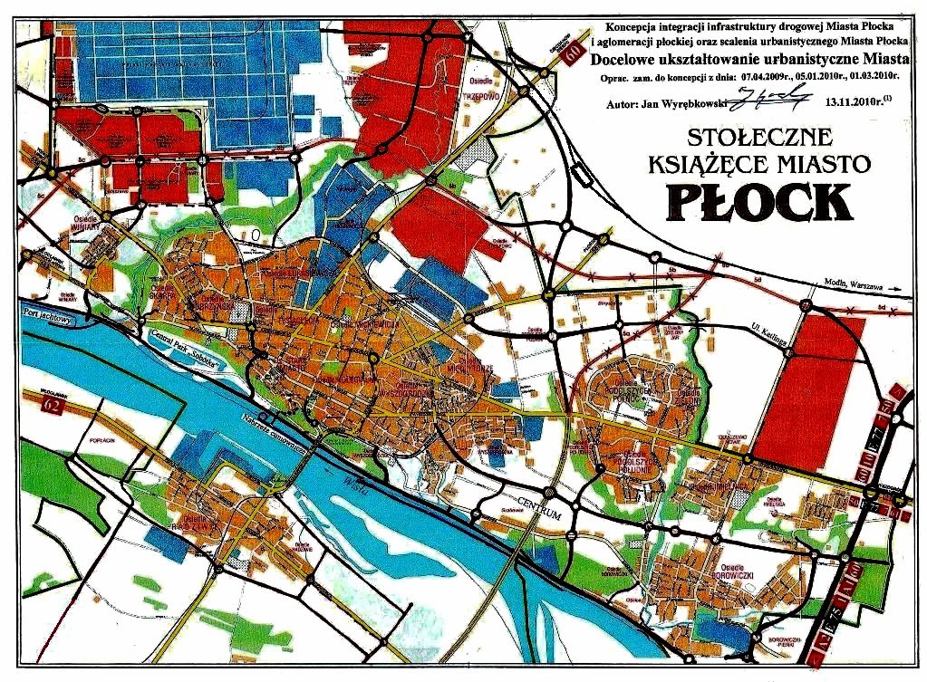 Płock – Koncepcja ukształtowania miasta