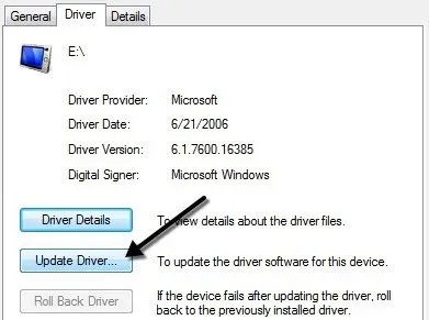 Update driver