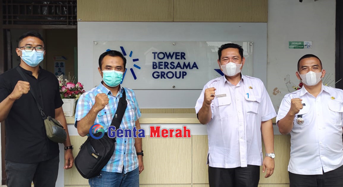 Atasi Persoalan Blank Spot Area, Kominfo Mesuji Sambangi Kantor Tower Bersama
