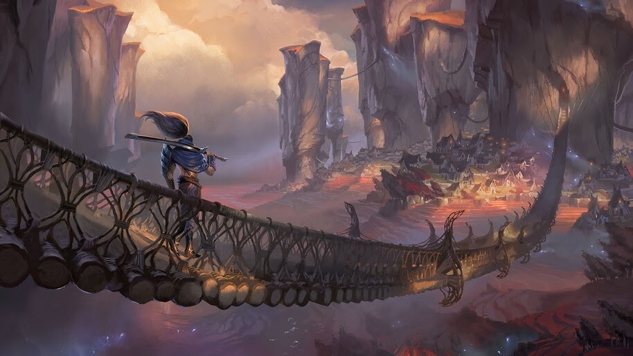 #8.518, Yasuo, LoL, Ionia, LoR, Landscape, Scenery, 4K Wallpaper
