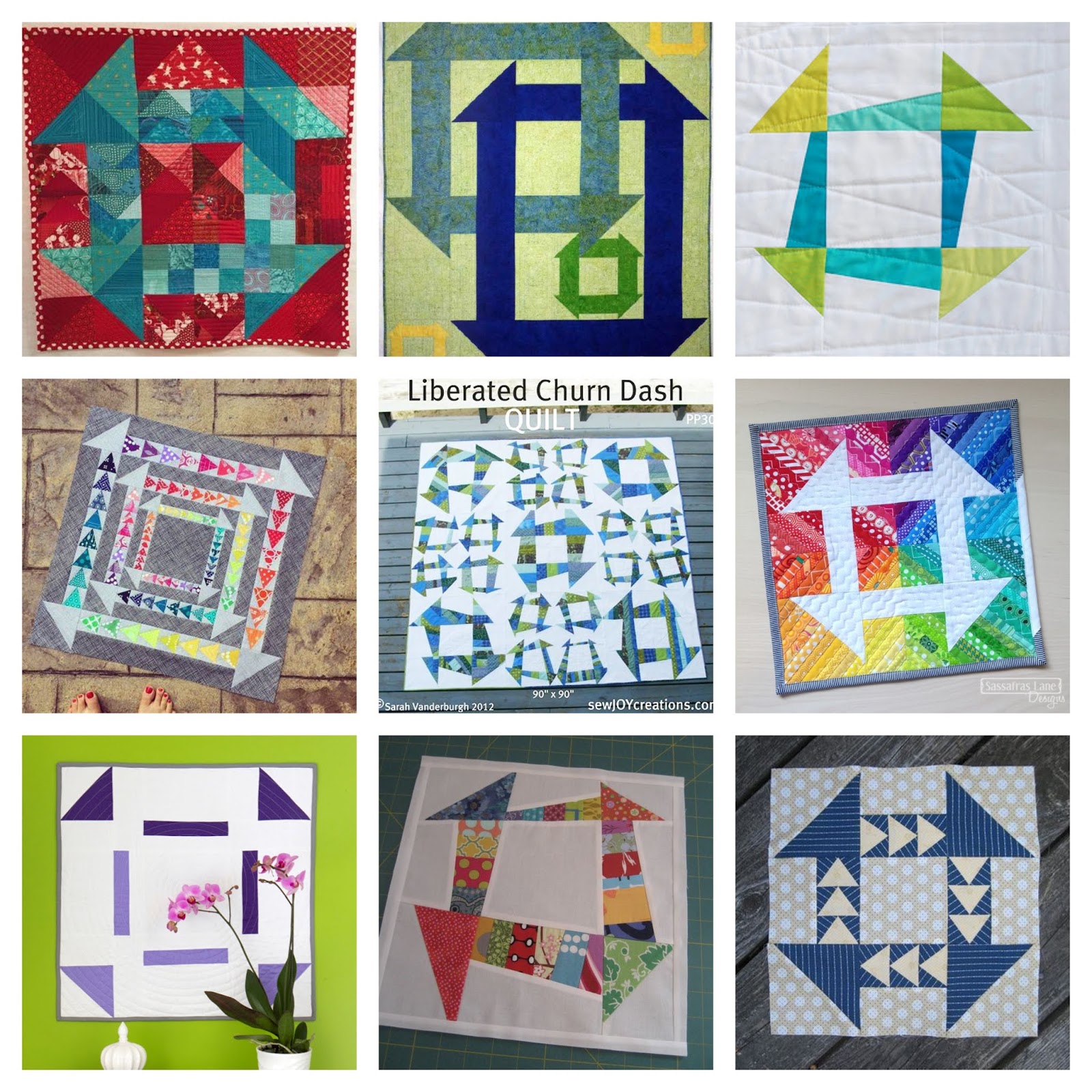 {Classic Quilt Blocks} Churn Dash Add A Twist! Threadbare Creations