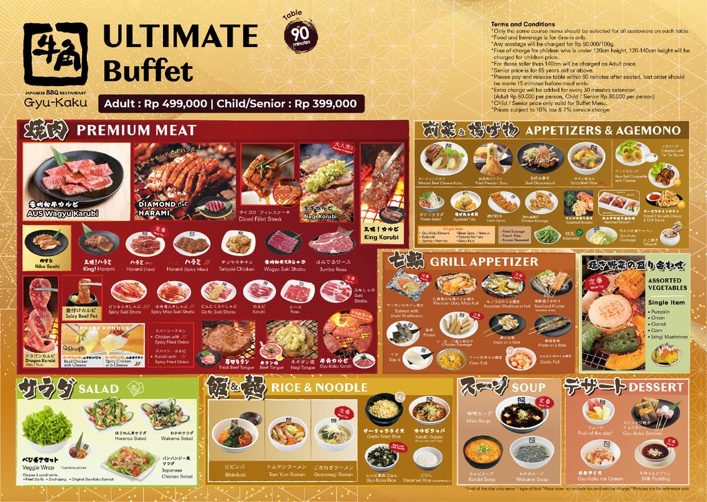 Daftar dan Harga Menu Gyu Kaku Japanese BBQ